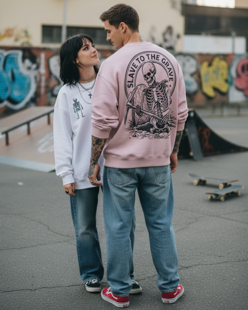 SLAVE TO THE GRAVE III X VICIOUS LIMBS - Cotton Sweatshirt